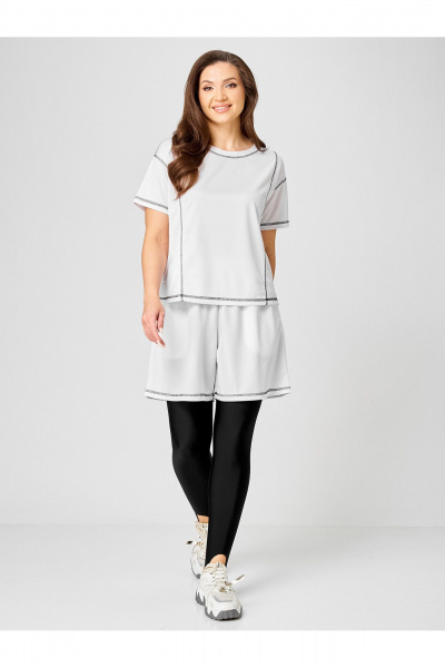 Футболка, шорты Zlata 4462 белый - фото 1