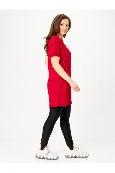 Футболка, шорты Zlata 4462 красный - фото 3
