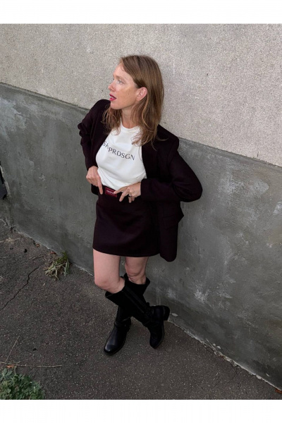 Полупальто Skipper Design 134 бордо - фото 3