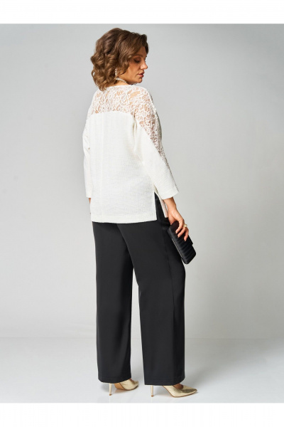 Брюки, туника Мишель стиль 1335 бело-черный - фото 10