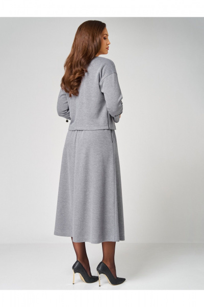 Туника, юбка Мишель стиль 1344 серый - фото 10