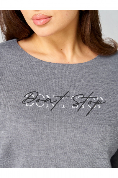 Туника, юбка Мишель стиль 1344 серый - фото 8