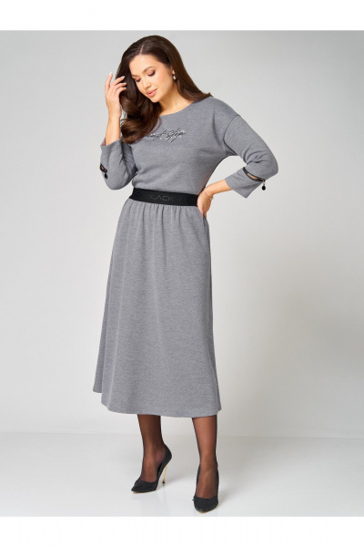 Туника, юбка Мишель стиль 1344 серый - фото 5