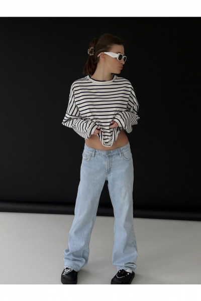 Брюки Skipper Design 623 голубые_с_дырками - фото 1