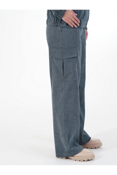 Брюки, жакет Пинск-Стиль 281 серо-голубой - фото 6