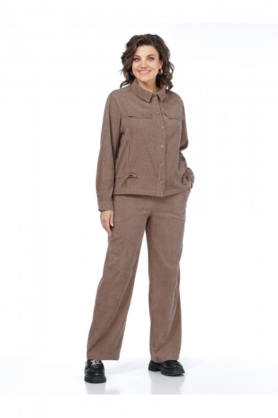 Брюки, жакет Пинск-Стиль 283 капучино - фото 7