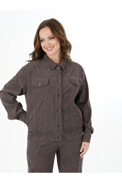 Брюки, жакет Пинск-Стиль 285 коричнево-фиолетовый - фото 14