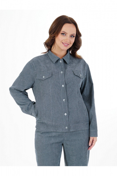 Брюки, жакет Пинск-Стиль 285 серо-голубой - фото 12