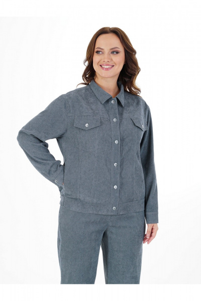 Брюки, жакет Пинск-Стиль 285 серо-голубой - фото 11