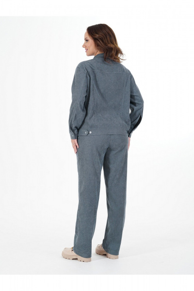 Брюки, жакет Пинск-Стиль 285 серо-голубой - фото 4
