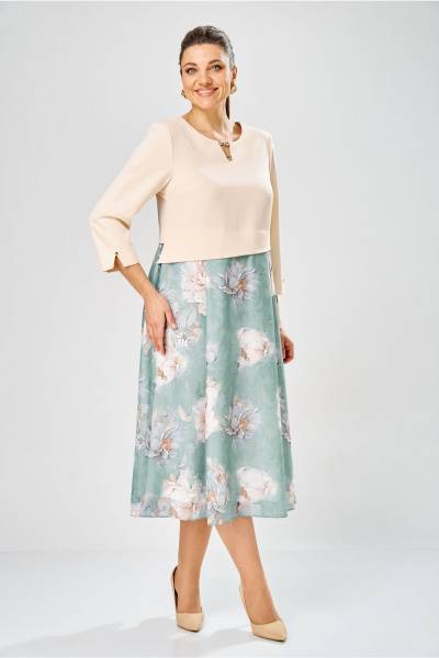 Платье Bonna Image 954-1/4 бежевый - фото 9