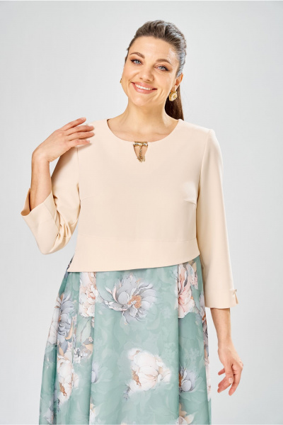 Платье Bonna Image 954-1/4 бежевый - фото 4