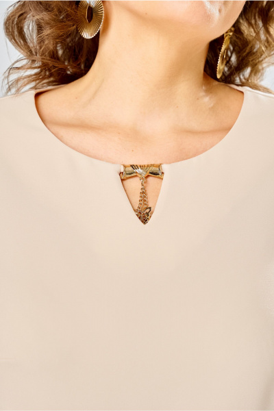 Платье Bonna Image 954-1/5 бежевый - фото 2