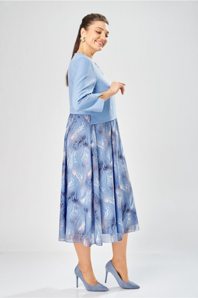 Платье Bonna Image 954-1/6 голубой - фото 7