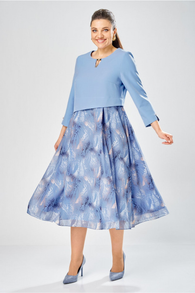 Платье Bonna Image 954-1/6 голубой - фото 6