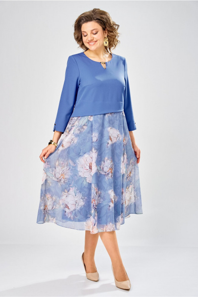 Платье Bonna Image 954-1/8 голубой - фото 8