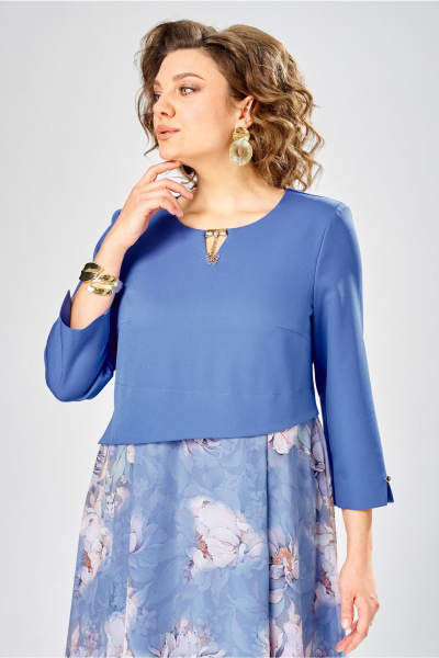 Платье Bonna Image 954-1/8 голубой - фото 2