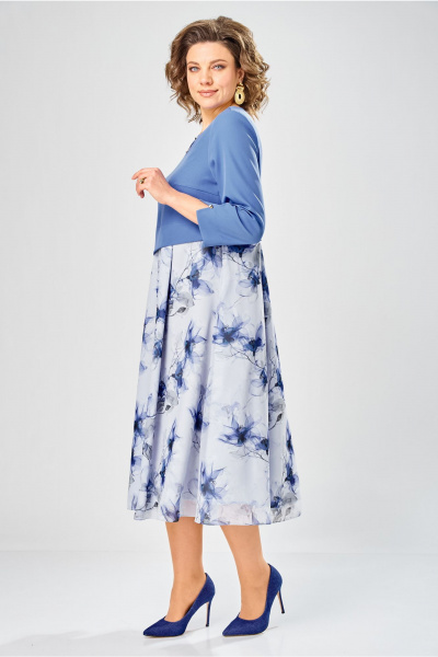 Платье Bonna Image 954-1/10 голубой - фото 5