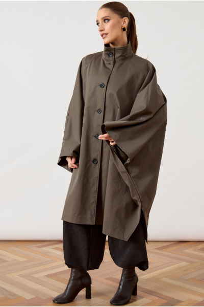 Тренч ATTIKA A3479 зеленый - фото 4