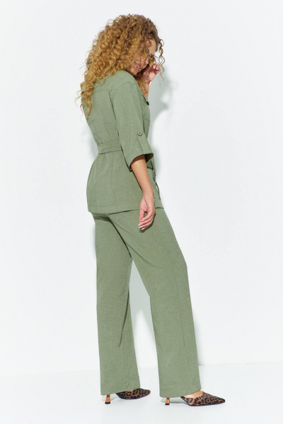 Блуза, брюки Euromoda 682 хаки - фото 2