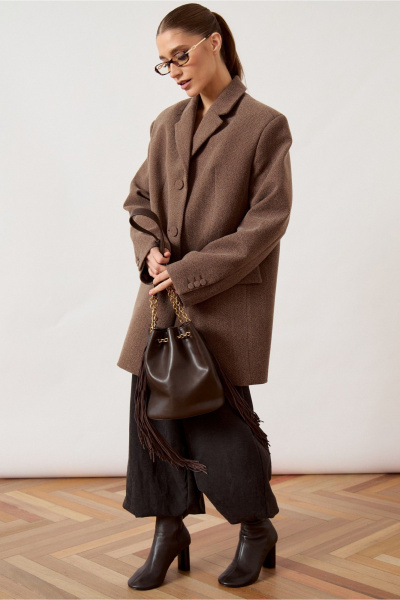 Жакет ATTIKA A3484 коричневый - фото 3