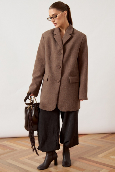 Жакет ATTIKA A3484 коричневый - фото 2