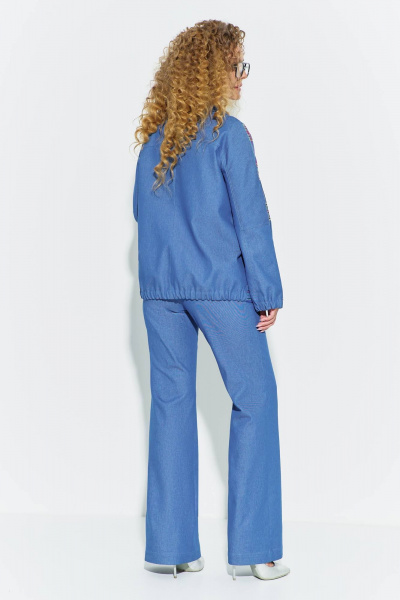 Брюки, жакет Euromoda 697 голубой - фото 4