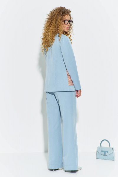 Брюки, жакет Euromoda 699 голубой - фото 4