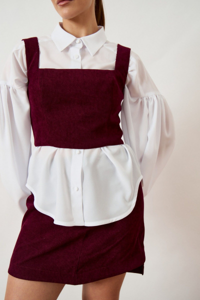 Топ, юбка ATTIKA A3489 бордовый - фото 5