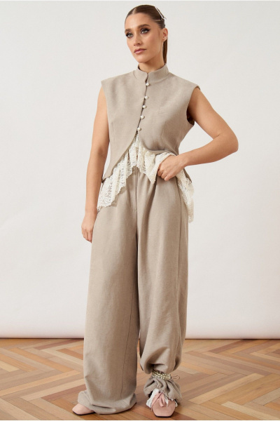 Брюки ATTIKA A3498_брюки_бежевый - фото 3