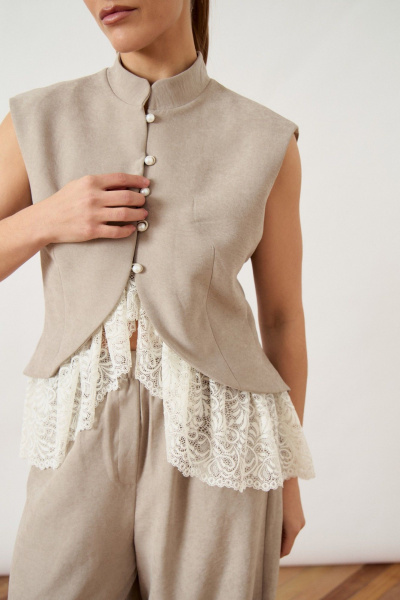 Жилет ATTIKA A3499 бежевый - фото 3