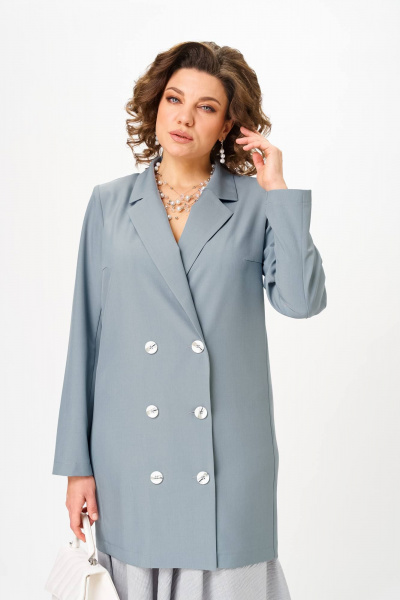 Жакет, юбка Anastasia 1262.3 французский_серый - фото 7