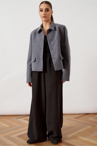 Жакет ATTIKA A3510 серый_с_узором - фото 1