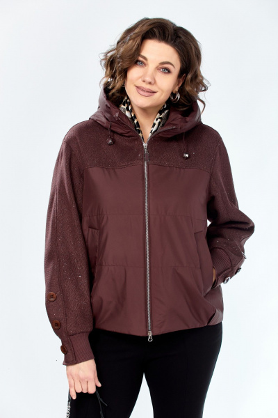 Куртка Shetti 2212 винный_ - фото 6