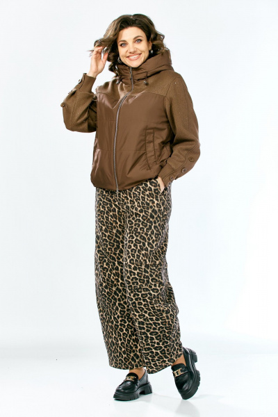 Куртка Shetti 2212 кэмел - фото 5