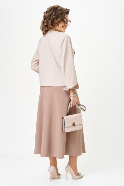 Жакет, юбка Aira Style 24138 карамельный - фото 7