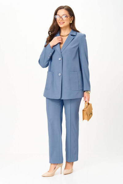 Брюки, жакет Karina deLux M-1273 голубой - фото 2