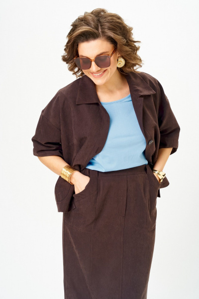 Блуза, жакет, юбка Орхидея 1659 - фото 5