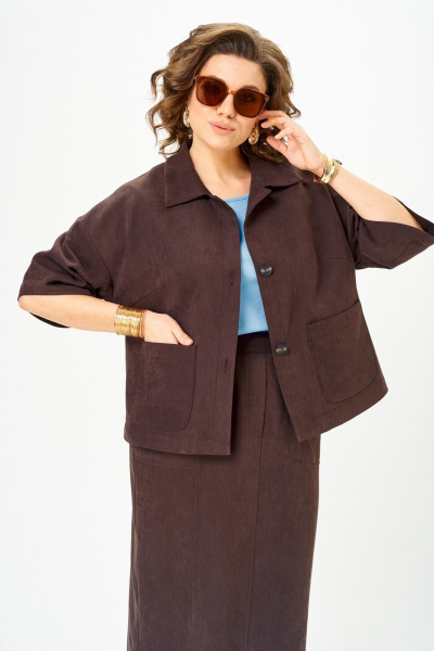 Блуза, жакет, юбка Орхидея 1659 - фото 3