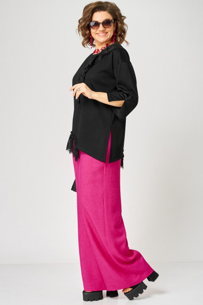 Блуза EVA GRANT 7148-1 черный - фото 10