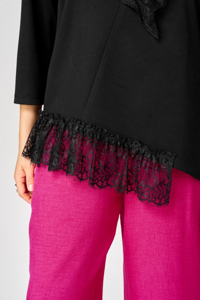 Блуза EVA GRANT 7148-1 черный - фото 6