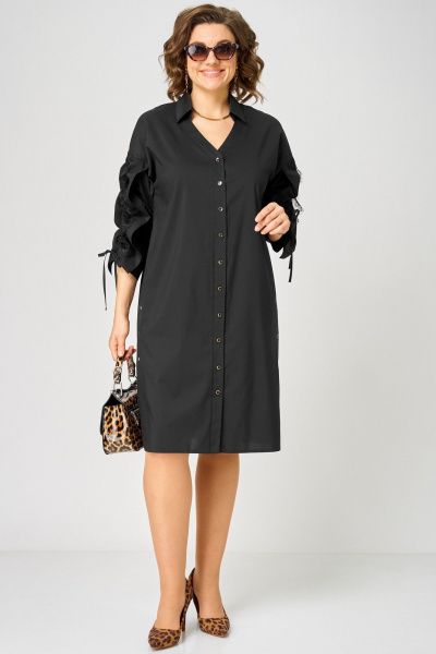 Платье EVA GRANT 7102 черный - фото 1