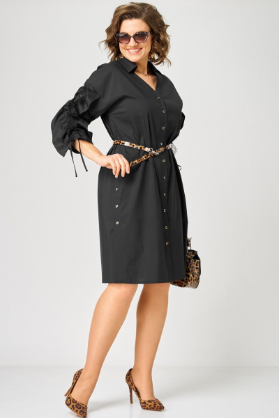 Платье EVA GRANT 7102 черный - фото 2