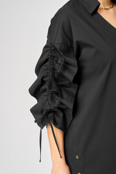 Платье EVA GRANT 7102 черный - фото 7