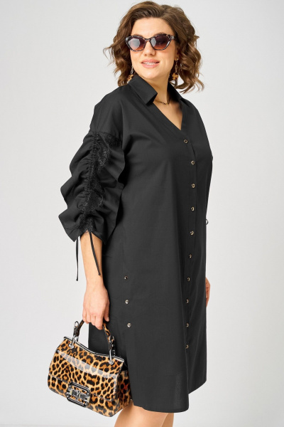 Платье EVA GRANT 7102 черный - фото 6