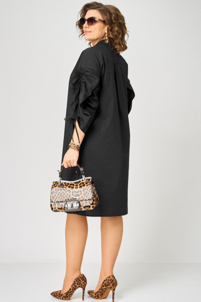 Платье EVA GRANT 7102 черный - фото 4