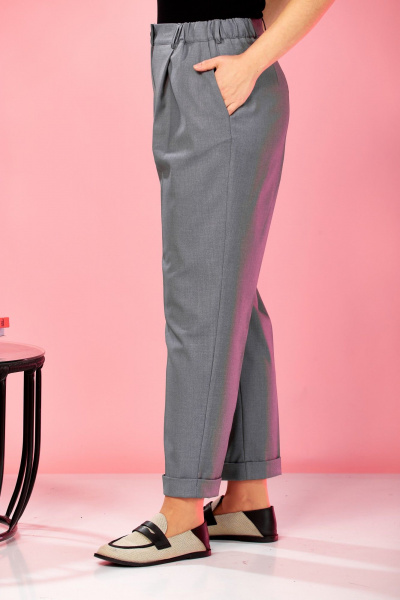 Брюки, бомбер AVA fashion М-178 серый - фото 12