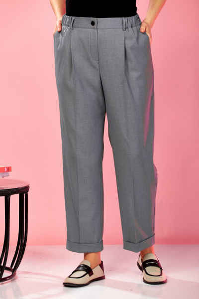 Брюки, бомбер AVA fashion М-178 серый - фото 11