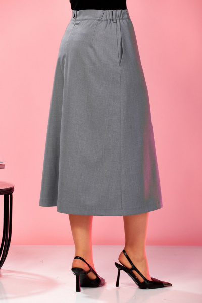 Бомбер, юбка AVA fashion М-179 серый - фото 12