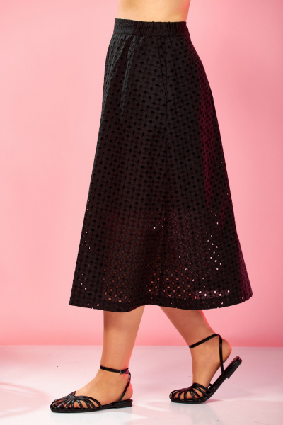 Жакет, юбка AVA fashion М-182 черный - фото 11